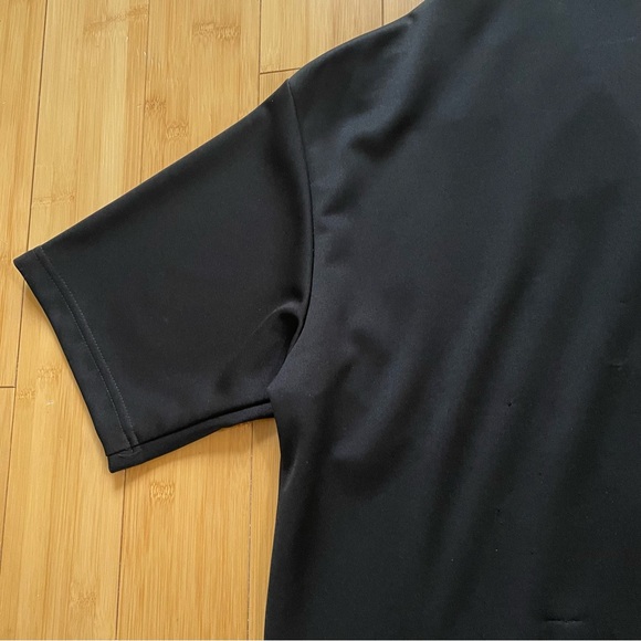 Retro Bowling Shirt Black Animal Print Size Medium Short Sleeve - Picture 9 of 10